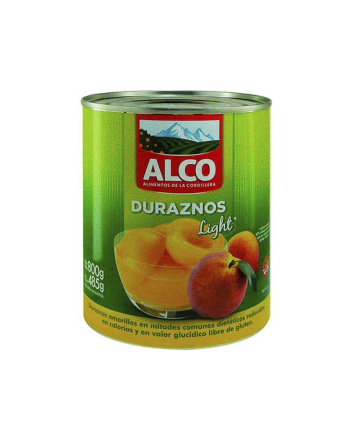 Duraznos Alco Diet Mitades 800 Gr